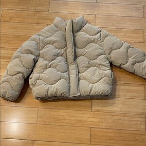 Zara Kids Quilt Puffer Jacket NWT W/ Button Zipper Front Pockets Size 9-10!